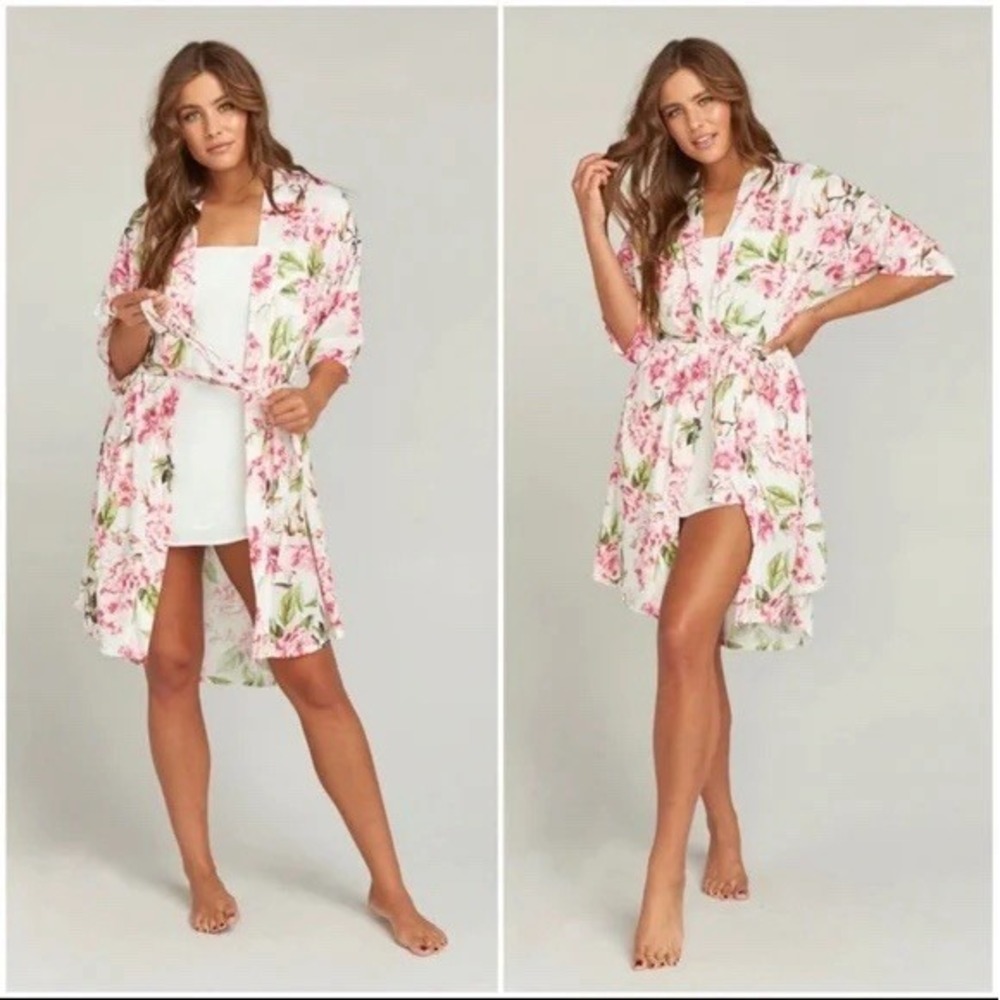 Show Me Your Mumu Brie Robe Garden of Bloom Women One Size Floral Print Coquette